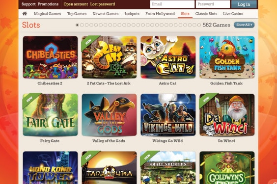 Leo Vegas Casino Canada Slots List